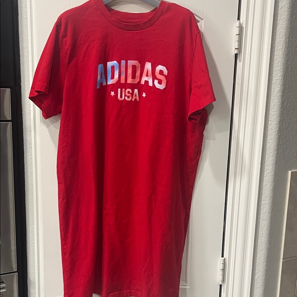 Adidas Red USA women’s  T-Shirt dress